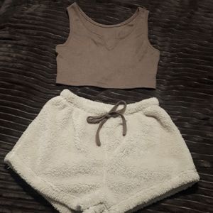 Brown Teddy Bear Sleep Set - Size Small